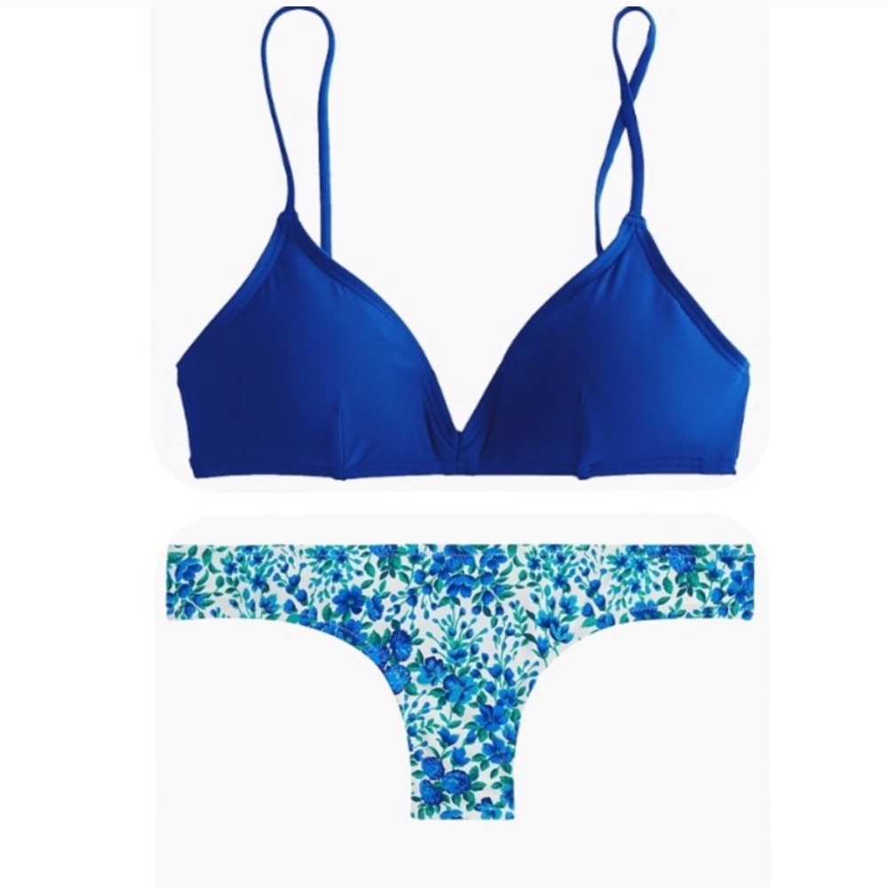 J Crew Floral Bikini Bottoms